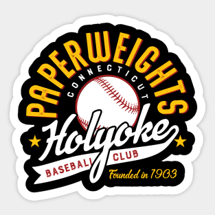 Holyoke Paperweights Baseball Sticker